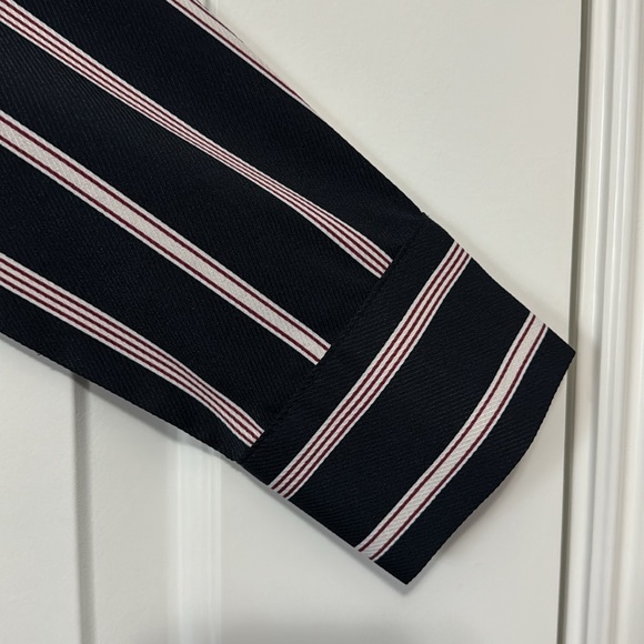 Navy / White / Red Striped Blouse - Picture 4 of 8